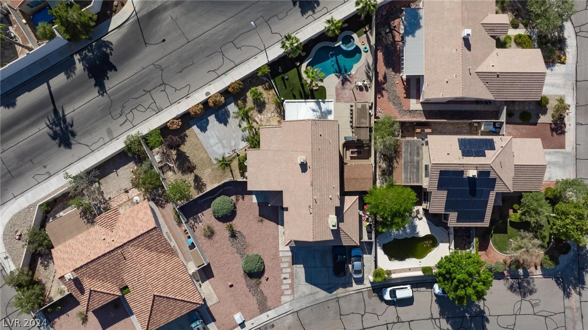 Drone photography of suburban area